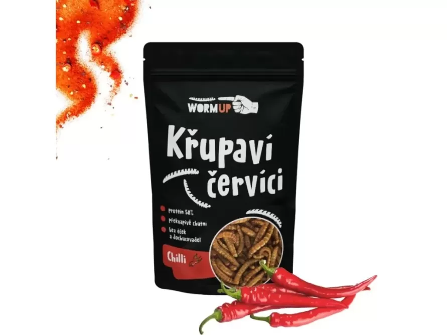 Křupaví červíci s chilli